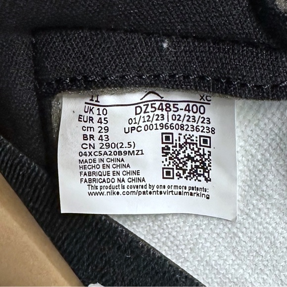 Nike Air Jordan 1 High Retro UNC Toe 11 DZ5485-400 1985 University Blue - Picture 9 of 11